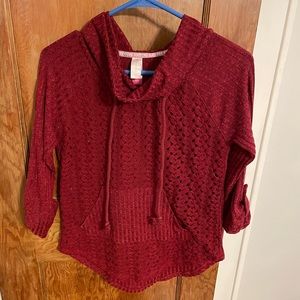 No boundaries burgundy sweater/sweatshirt